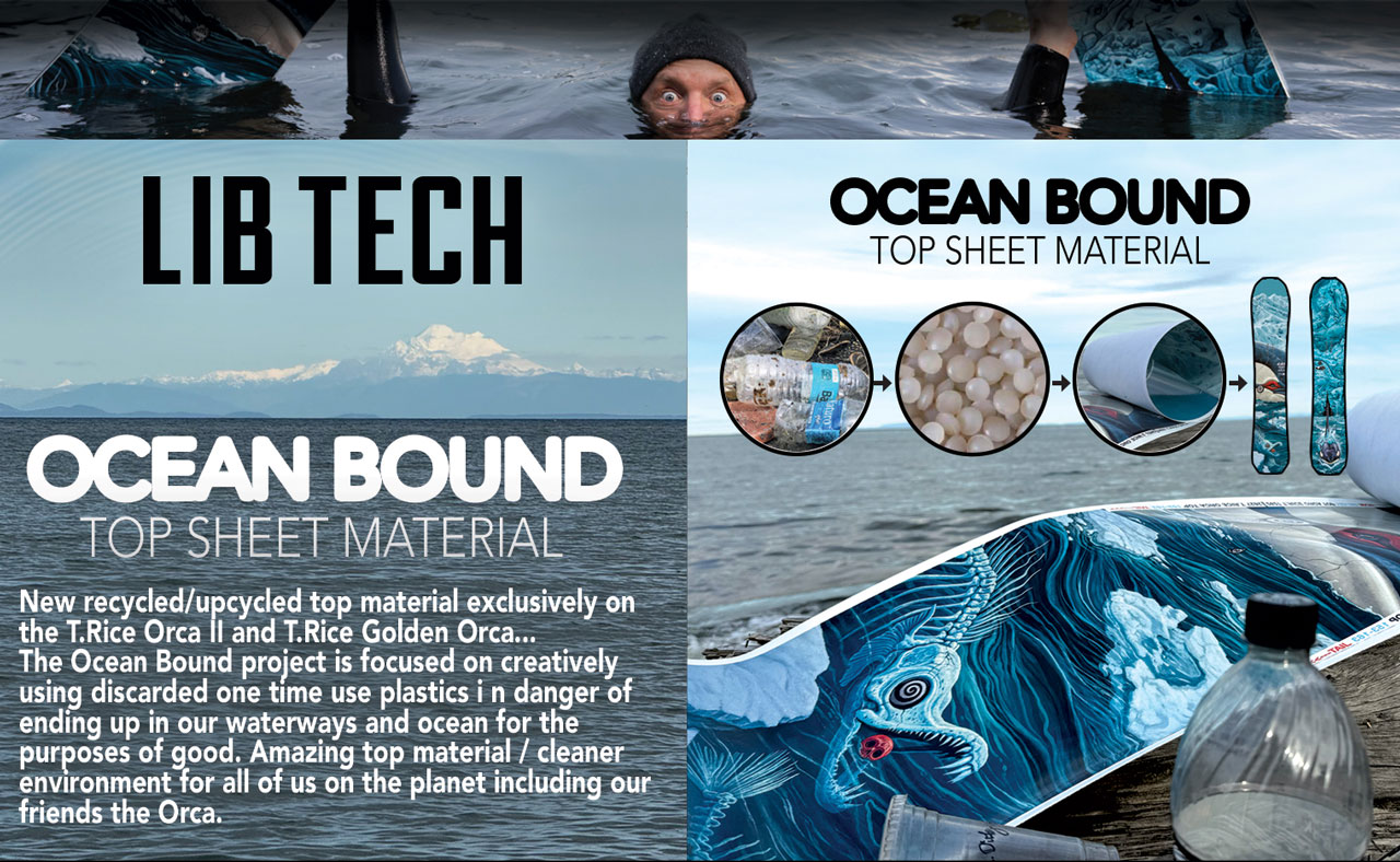 Lib Tech - Ocean Bound upcycled top sheet material
