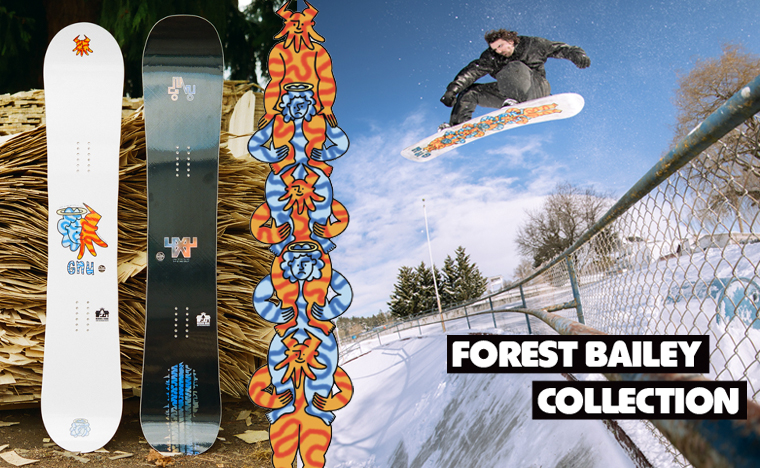 Gnu Snowboards Forest Bailey Collection