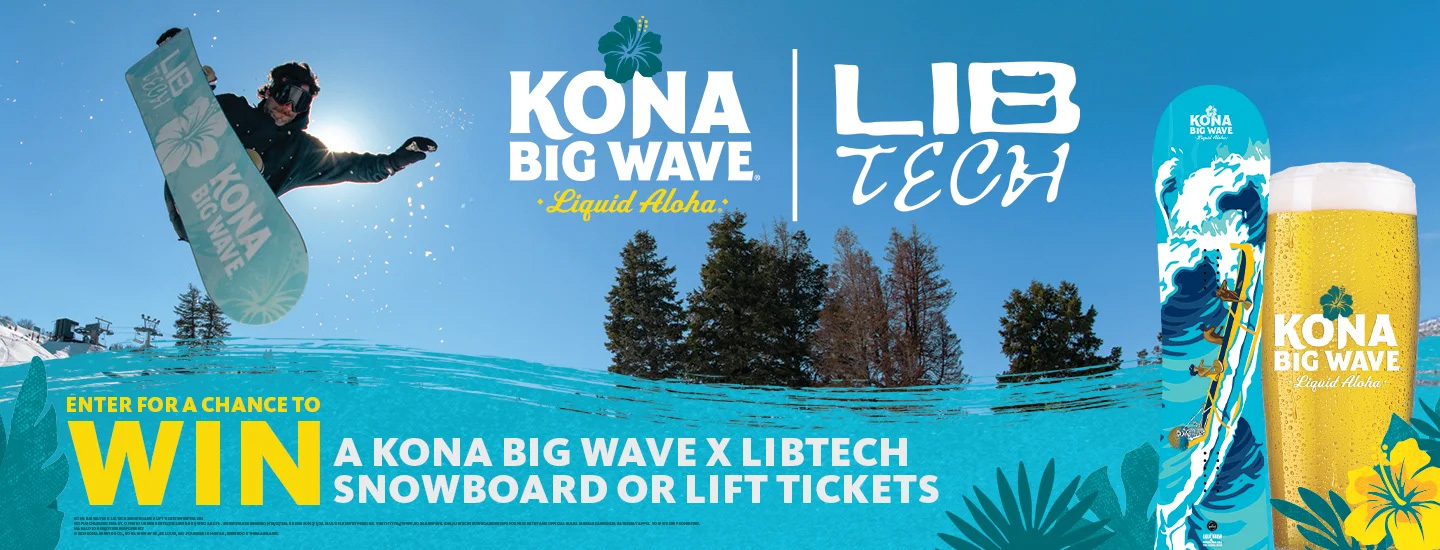 Kona Big Wave and Lib Tech Snowboards giveaway