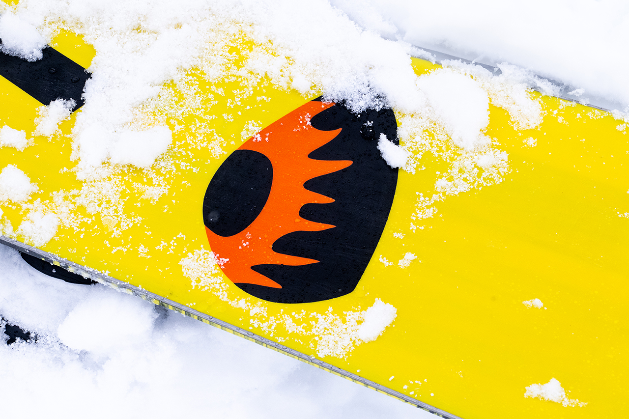 Lib Tech Two Time snowboard in the snow